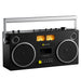We Are Rewind Getto Blaster Cassette Player & Recorder - Curtis, Black We Are Rewind