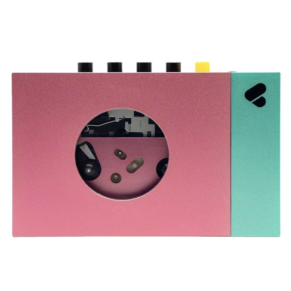 WE ARE REWIND Portable Cassette Player & Recorder (Edith, Pink & Green) We Are Rewind