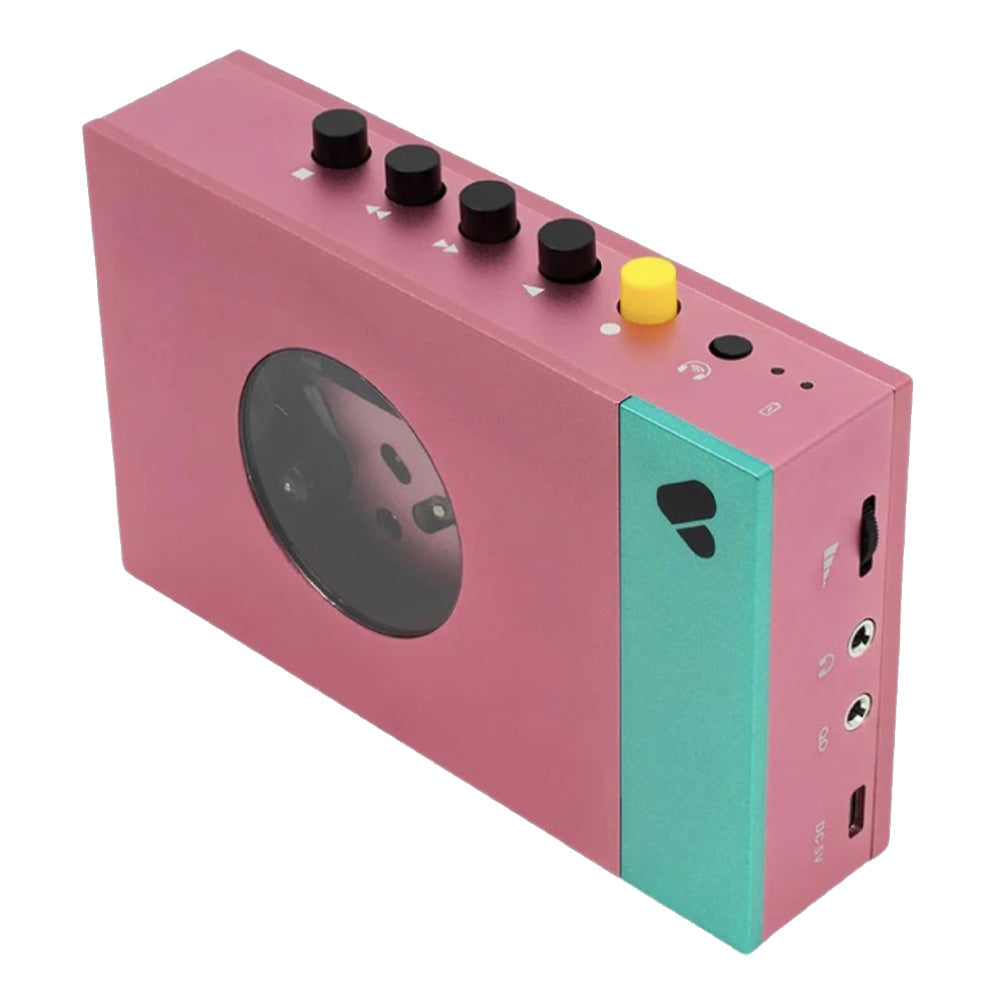 We Are Rewind Portable Cassette Player & Recorder - Edith, Pink & Green We Are Rewind