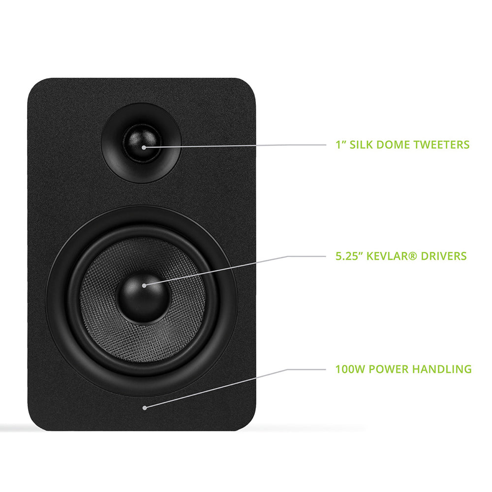 KANTO YU Passive 5.25" Speakers (Black)