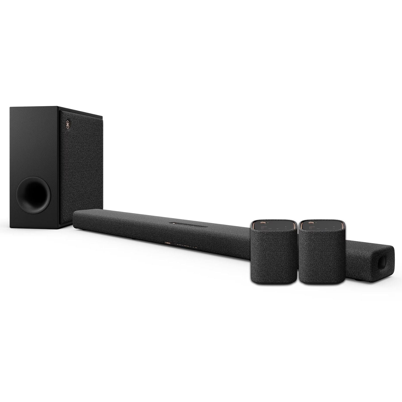 YAMAHA TRUEX50A Dolby Atmos Soundbar with Surround Speakers System (Carbon Grey) Yamaha